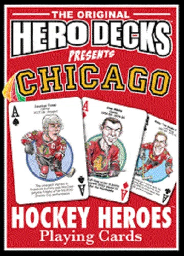 Chicago Blackhawks NHL Hero Decks Playing Cards Poker Sized 52 Card Deck - Pro Jersey Sports