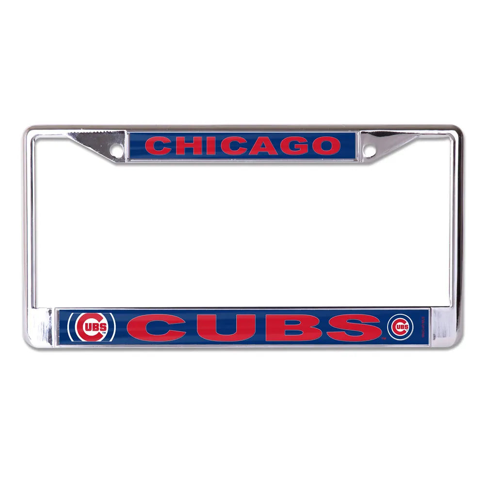 Chicago Cubs Wincraft Mega Chrome License Plate Frame - Pro Jersey Sports