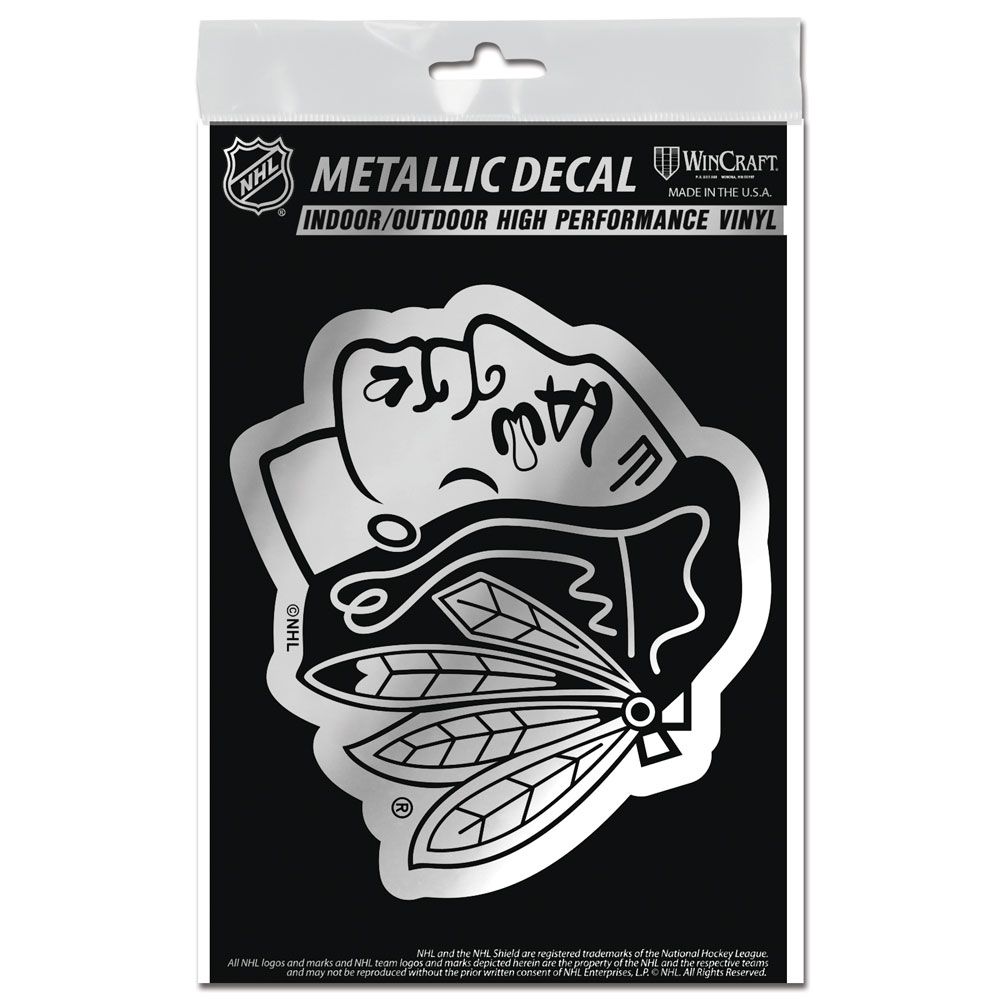 Chicago Blackhawks 3.X5 Metallic Decal By Wincraft - Pro Jersey Sports