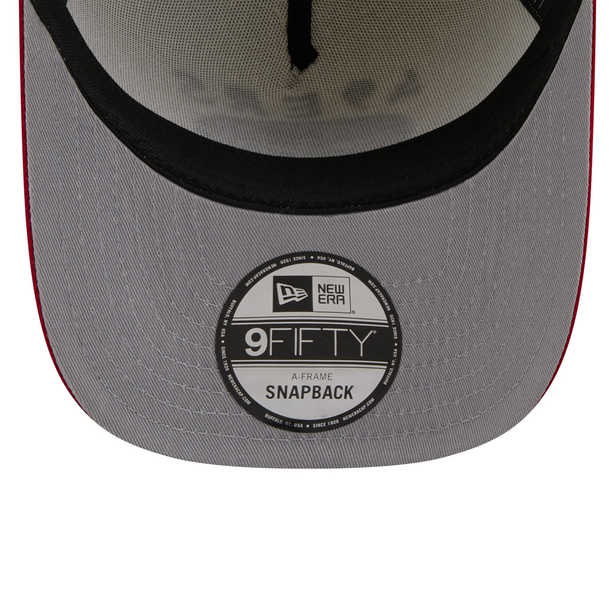 Men's San Francisco 49ers New Era 2025 NFL Draft Cream/Scarlet A-Frame 9FIFTY Snapback Adjustable Hat - Pro Jersey Sports