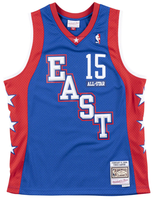 Men's Vince Carter 2004 Eastern Conference All Star Mitchell & Ness Blue Hardwood Classics Swingman Jersey - Pro Jersey Sports