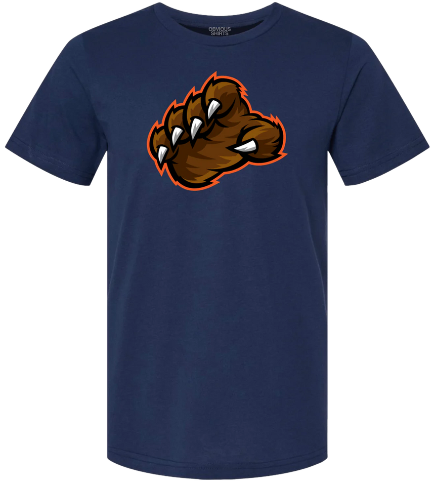 Men's Chicago Bears "Bear Claw" Obvious Shirts Navy Tee - Pro Jersey Sports