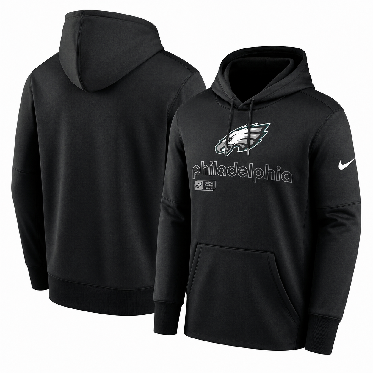 Men's Nike Philadelphia Eagles Therma Fleece Pullover Hoodie