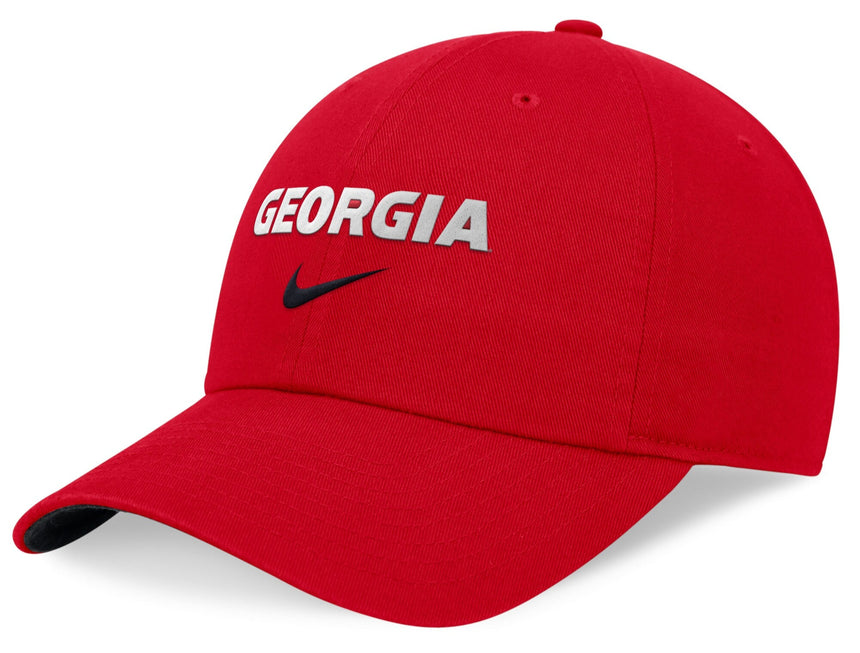 Georgia Bulldogs NIKE Team Issue Red Club Adjustable Hat - Pro Jersey Sports