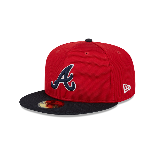 Atlanta Braves New Era Red/Navy 2025 Spring Training 59FIFTY Fitted Hat - Pro Jersey Sports