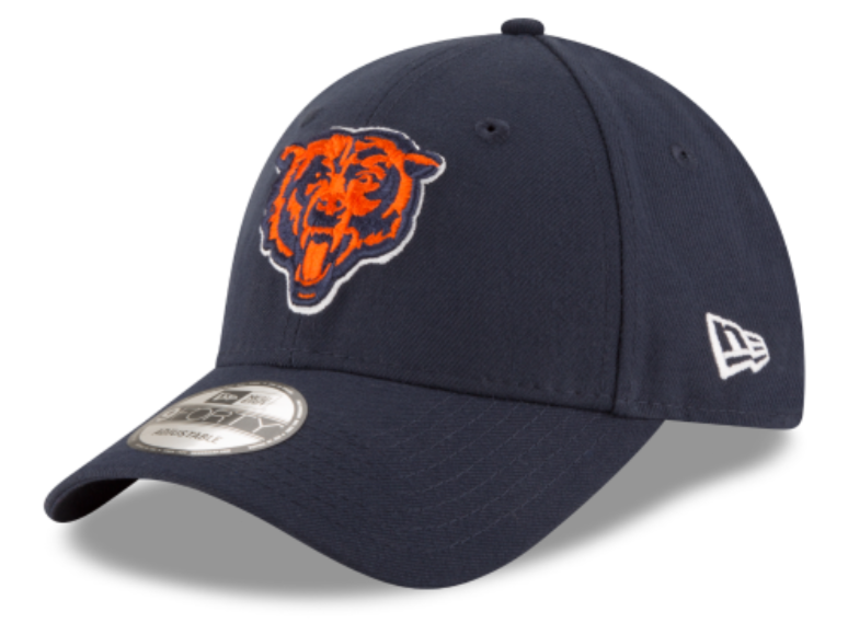 Chicago Bears Navy The League Primary Logo 9FORTY Adjustable Game Cap - Pro Jersey Sports