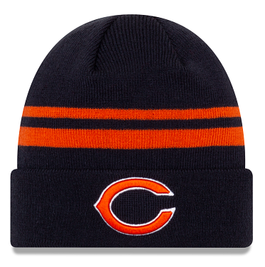 Chicago Bears Navy New Era Knit Classic Cuffed Knit - Pro Jersey Sports