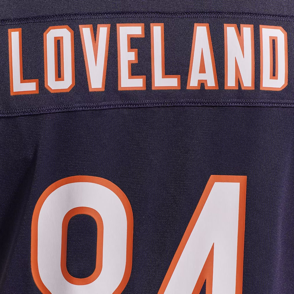 Women's Chicago Bears Colston Loveland Nike Navy Team Color Game Jersey