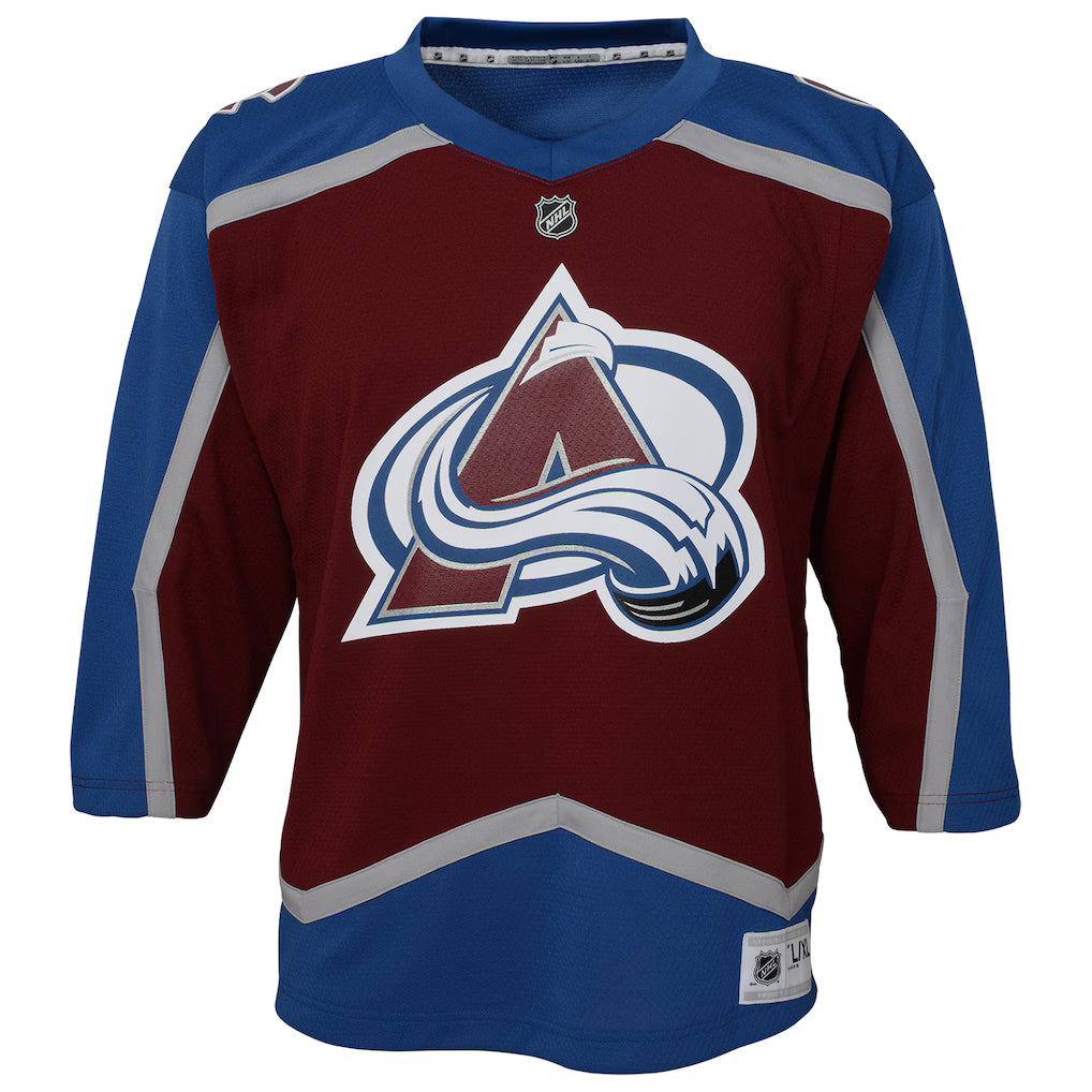 Youth Cale Makar Colorado Avalanche Maroon Home Premier Jersey