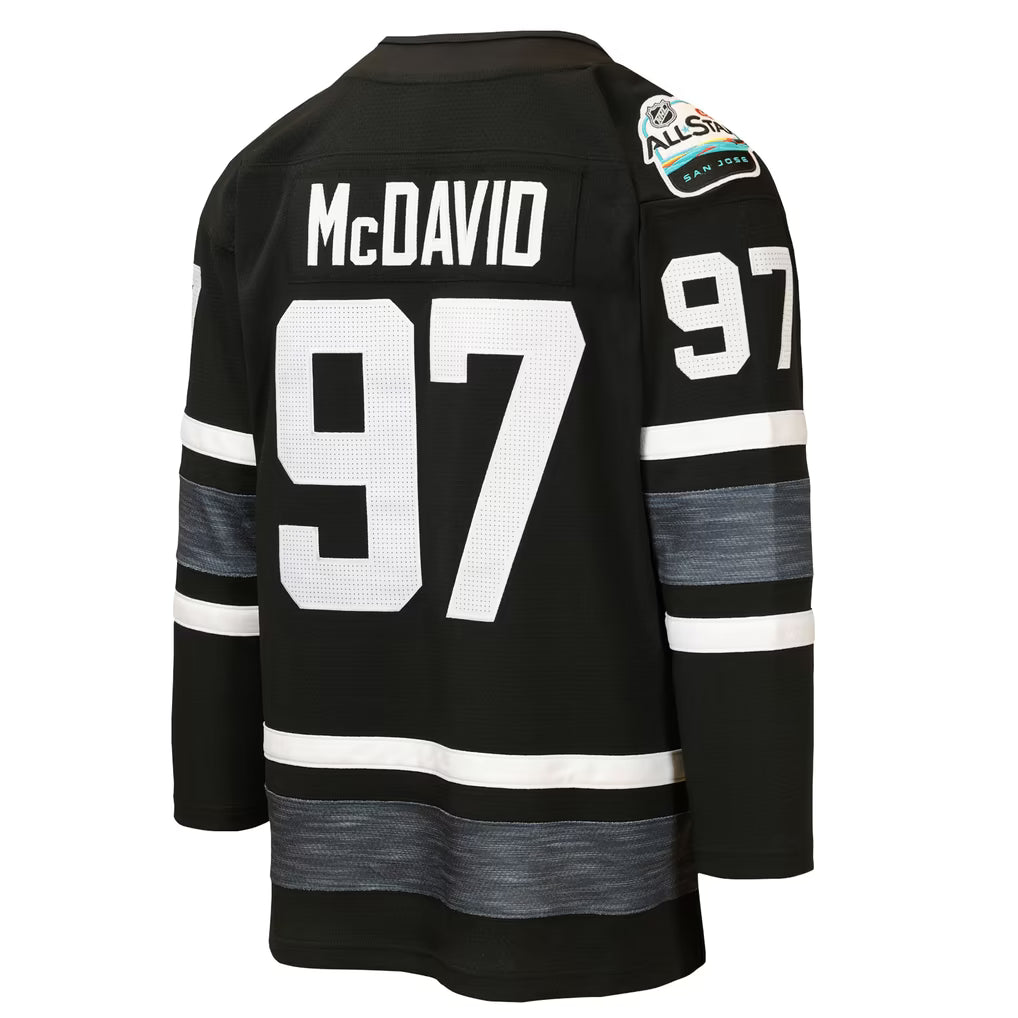 Men's Connor McDavid Edmonton Oilers 2019 All Star Black Mitchell & Ness Power Play Jersey