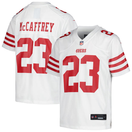 Youth Christian McCaffrey San Francisco 49ers Nike White Game Jersey - Pro Jersey Sports