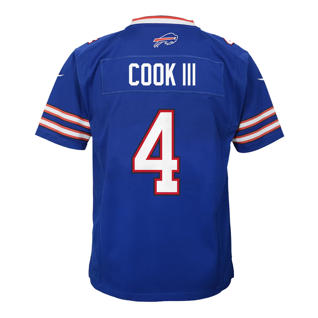 Youth James Cook Buffalo Bills Nike Royal Blue Game Jersey