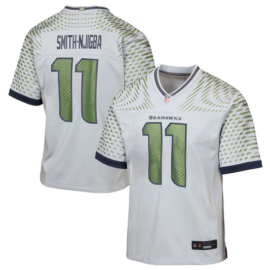 Youth Nike Jaxon Smith-Njigba Wolf Gray Seattle Seahawks 2025 Rivalries Collection Game Jersey - Pro Jersey Sports
