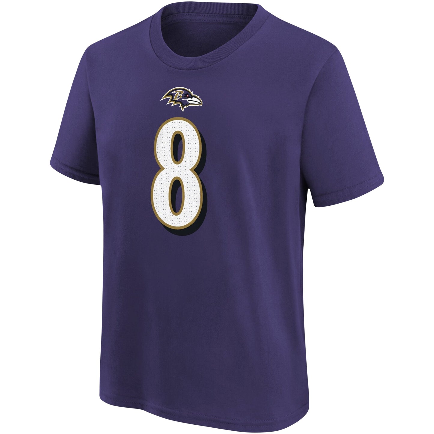 Youth Lamar Jackson Baltimore Ravens Nike Purple Player Pride Name & Number T-Shirt