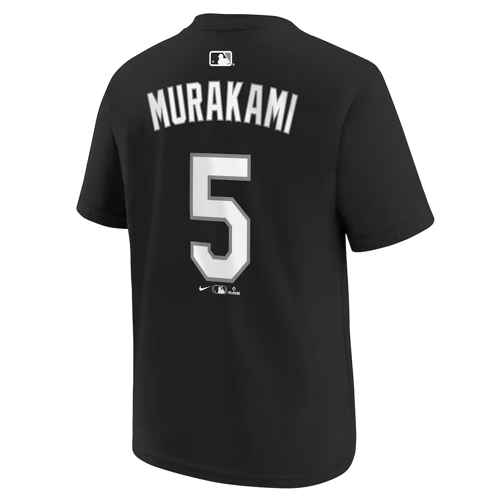 Youth Chicago White Sox Munetaka Murakami Nike Black Name & Number T-Shirt