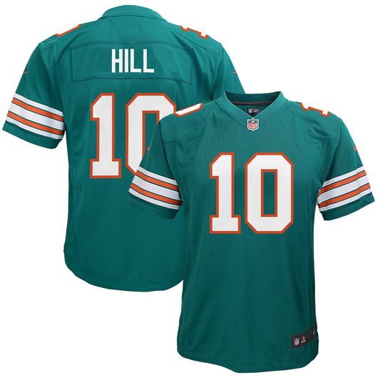 Youth Nike Tyreek Hill Throwback Dark Aqua Miami Dolphins Game Jersey - Pro Jersey Sports