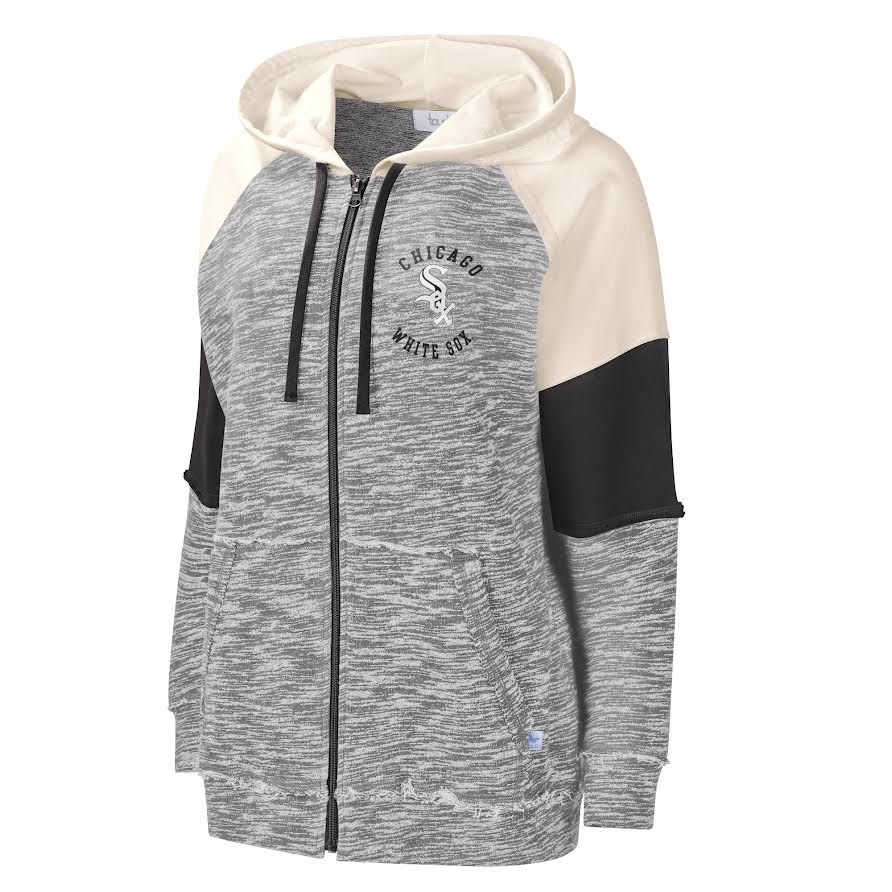 Women's Chicago White Sox Touch Full Zip Gray and Cream Hoodie - Pro Jersey Sports