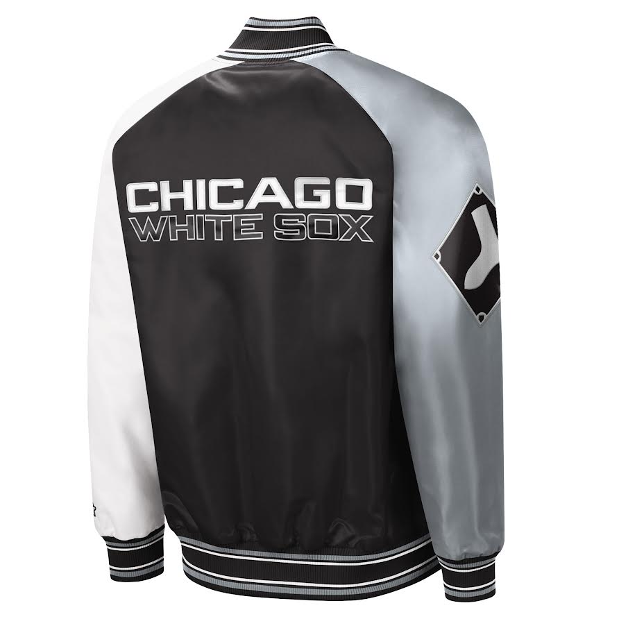 Men's Chicago White Sox The Reliever Starter Varsity Satin Jacket - Pro Jersey Sports
