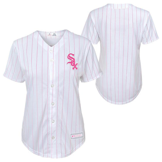 Child Girls Chicago White Sox Replica Pink Home Fashion Jersey - Pro Jersey Sports