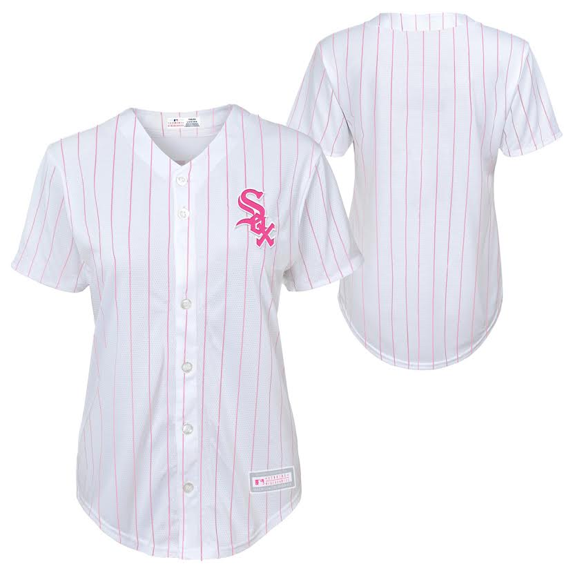 Child Girls Chicago White Sox Replica Pink Home Fashion Jersey - Pro Jersey Sports