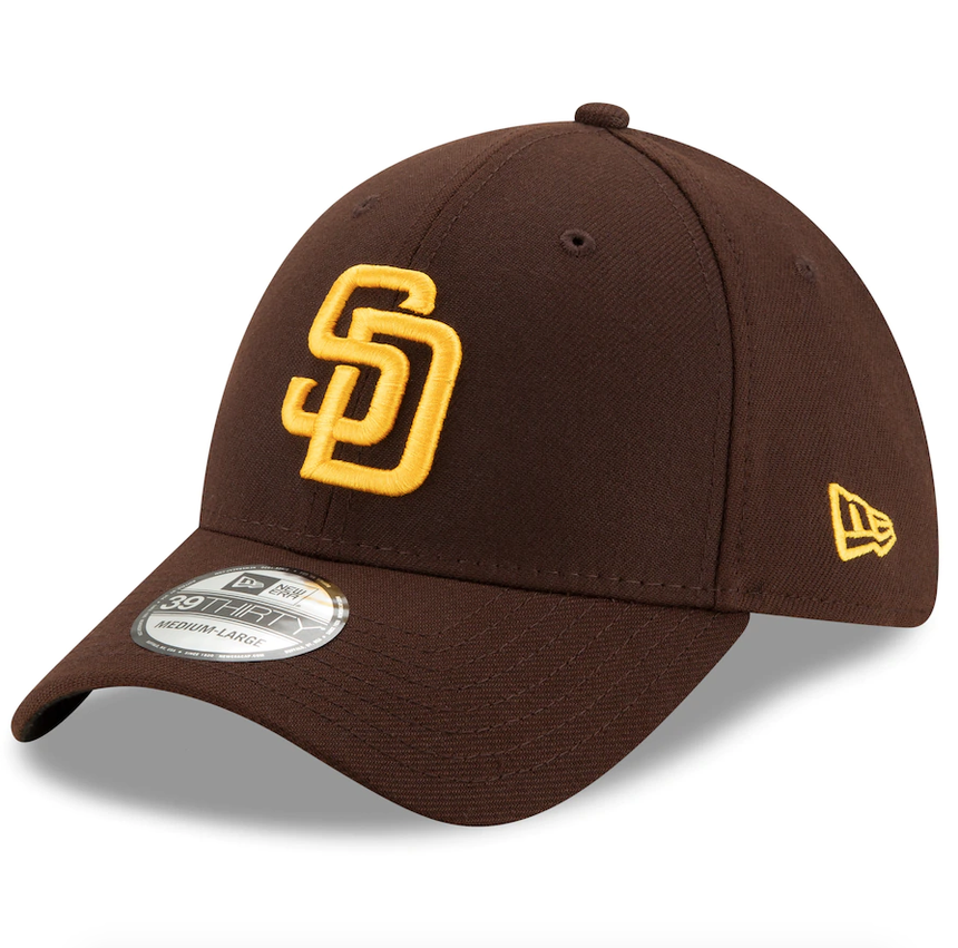 Men's San Diego Padres New Era Brown Team Classic 39THIRTY Flex Hat - Pro Jersey Sports