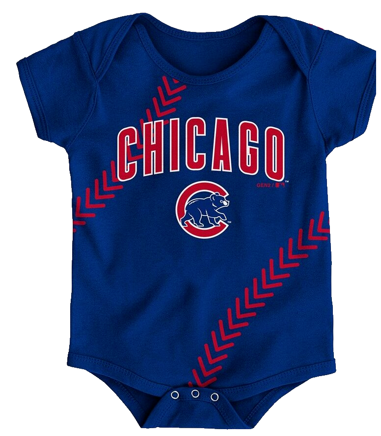 Infant Chicago Cubs Majestic Blue Fan-Atic Baseball Bodysuit - Pro Jersey Sports
