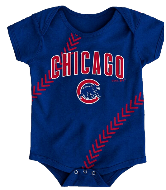 Infant Chicago Cubs Majestic Blue Fan-Atic Baseball Bodysuit - Pro Jersey Sports