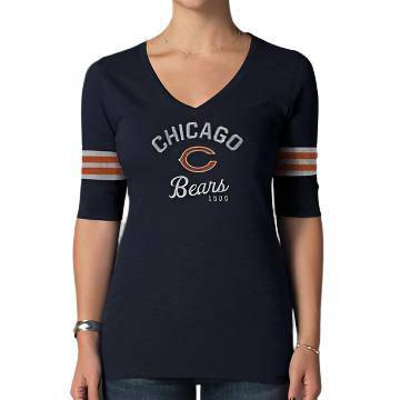 Womens Chicago Bears Fall Navy Midfield Scrum T-Shirt - Pro Jersey Sports