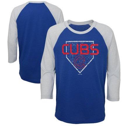 Youth Chicago Cubs Score 3/4 Sleeve Raglan Ultra Tee - Pro Jersey Sports