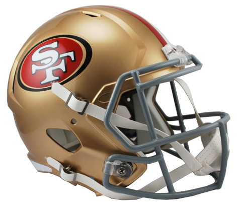 San Francisco 49ers Full Size Replica Speed Helmet - Pro Jersey Sports