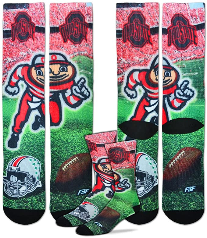 Ohio State Buckeyes Adult NCAA Mascot Socks - Pro Jersey Sports