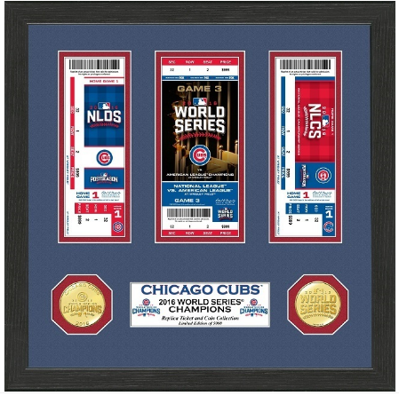 MLB Chicago Cubs 2016 World Series Champions Bronze Coin Ticket Collection - Pro Jersey Sports