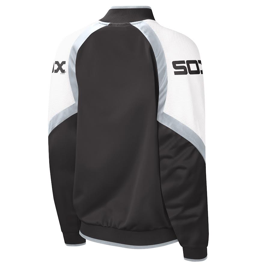 Women's Chicago White Sox Starter Cooperstown Collection Black Batterman Full Zip Track Jacket - Pro Jersey Sports