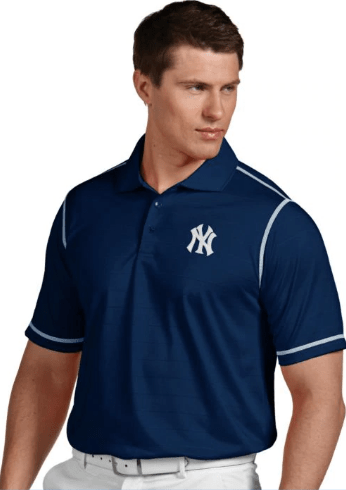 Antigua Men's New York Yankees Navy Icon Performance Polo - Pro Jersey Sports
