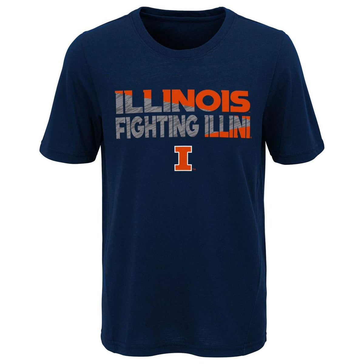 Youth Illinois Fighting Illini NCAA Navy Flux Dual Blend Tee - Pro Jersey Sports