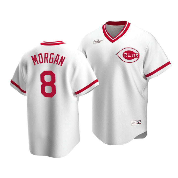 Nike Men's Cincinnati Reds Joe Morgan Cooperstown Collection Home Replica Cool Base Jersey - Pro Jersey Sports