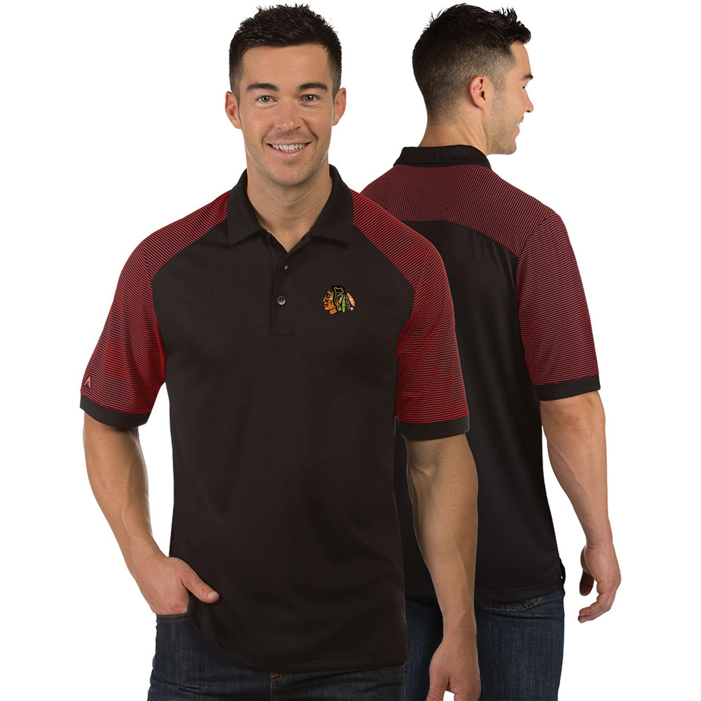Mens Chicago Blackhawks Engage Polo By Antigua - Pro Jersey Sports