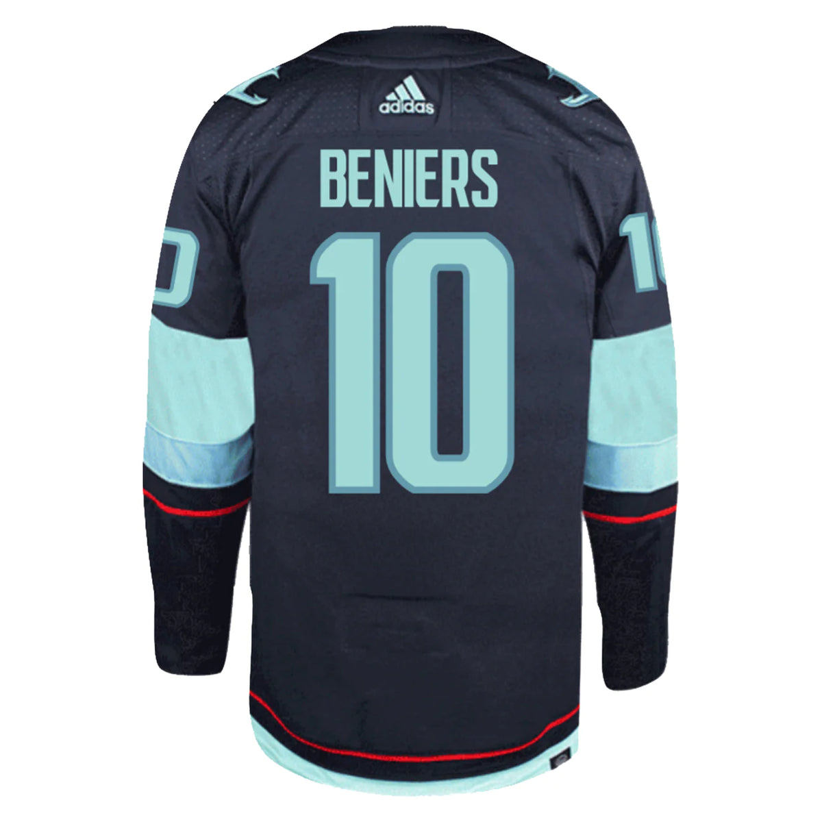 Men's Matty Beniers Seattle Kraken adidas Navy Home Authentic Primegreen Premium Jersey - Pro Jersey Sports