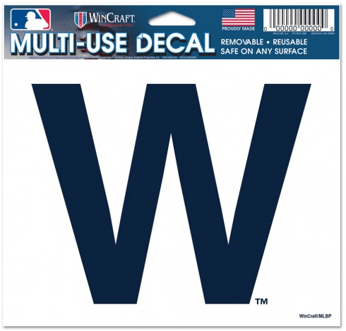Chicago Cubs “W” Multi Use Decal By Wincraft - Pro Jersey Sports