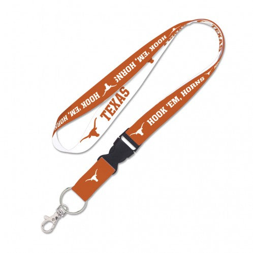 Texas Longhorns 1" Double Sided Lanyard With Detachable Buckle By Wincraft - Pro Jersey Sports