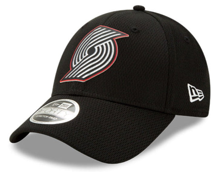 Men's New Era Black Portland Trail Blazers Official Back Half 9FORTY Adjustable Hat - Pro Jersey Sports