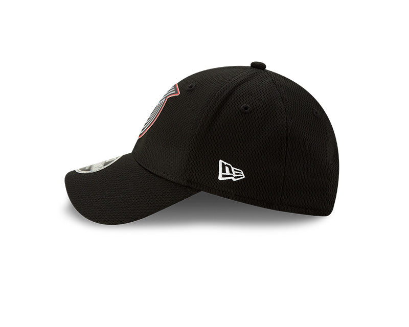 Men's New Era Black Portland Trail Blazers Official Back Half 9FORTY Adjustable Hat - Pro Jersey Sports