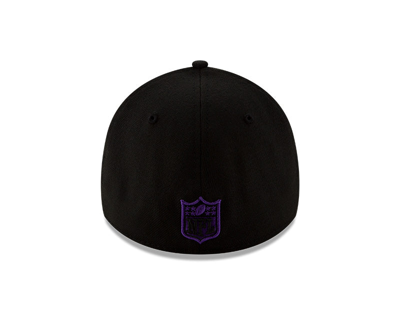 Men's Minnesota Vikings New Era 2020 NFL Draft Alternate Black 39THIRTY Flex Hat - Pro Jersey Sports