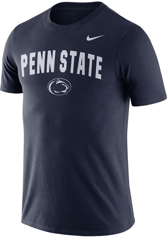 Men's Penn State Nittany Lions Nike Arch Suede Tee- Navy - Pro Jersey Sports
