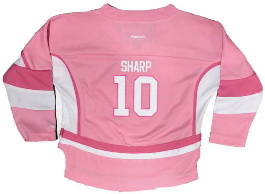 Girls Chicago Blackhawks Patrick Sharp Toddler Pink Jersey - Pro Jersey Sports