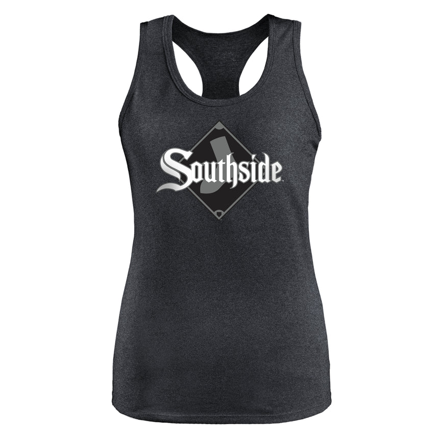 Women's Chicago White Sox City Connect New Era Tri-Blend Tank Top - Black - Pro Jersey Sports