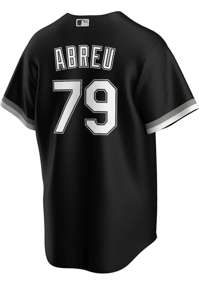 Men's Chicago White Sox Jose Abreu Nike Black Alternate Replica Player Name Jersey