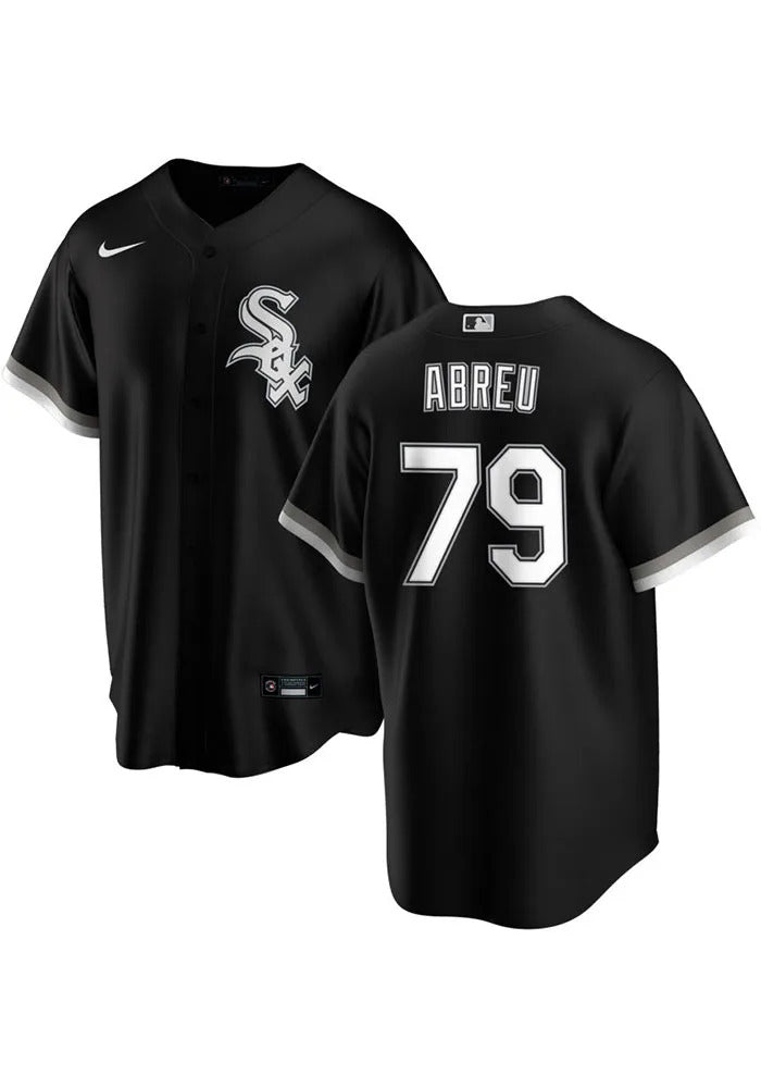 Men's Chicago White Sox Jose Abreu Nike Black Alternate Replica Player Name Jersey - Pro Jersey Sports