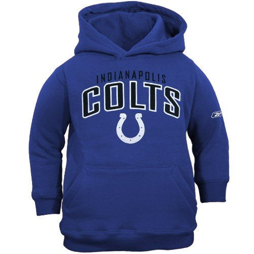 Youth Reebok Indianapolis Colts Royal Blue Tackle Twill Hoody Sweatshirt - Pro Jersey Sports