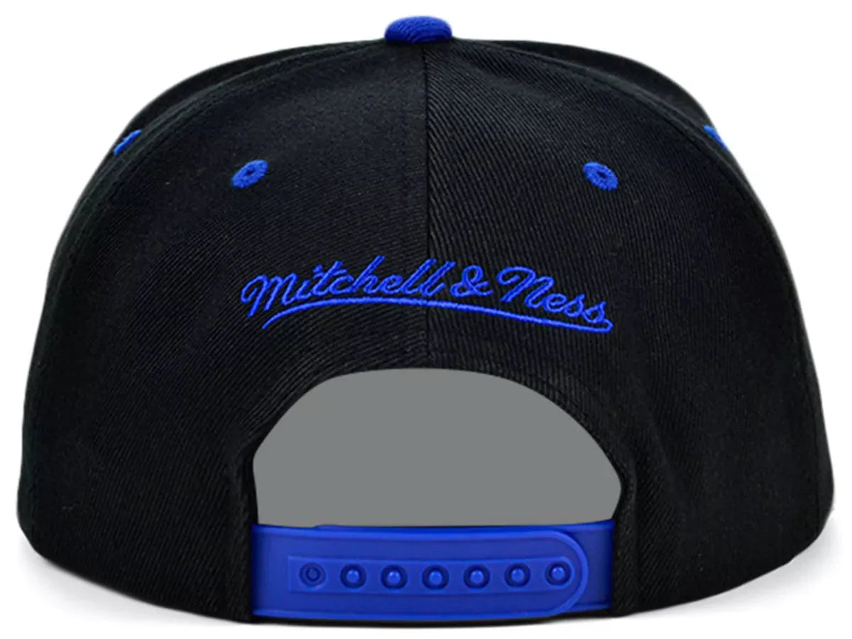 Men's Charlotte Hornets Mitchell & Ness NBA Black Royality Snapback Hat - Pro Jersey Sports